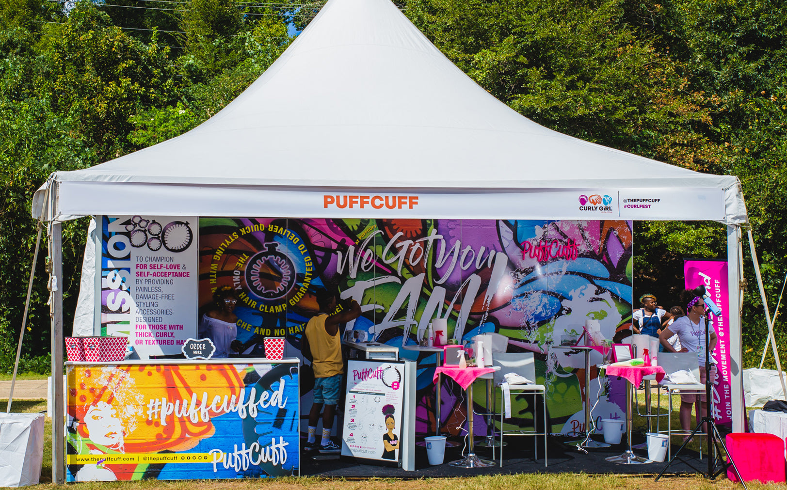 WE GOT YOU FAM! Awwhhh…PuffCuff Brought IT — to #CurlfestAtlanta2019