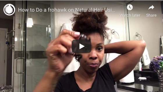 How To Do a Fro-Hawk on Natural Hair Using a PuffCuff MICRO
