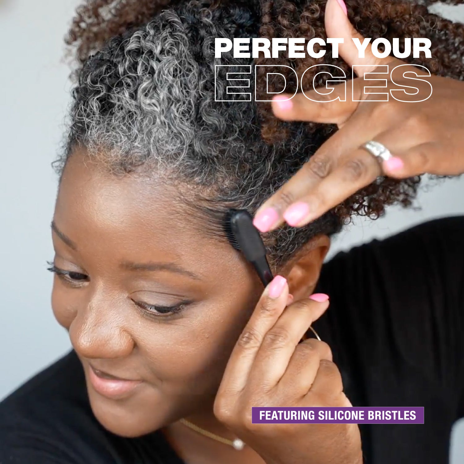 PuffCuff EdgeMaster® 3-in-1 Edge Brush and Styling Tool