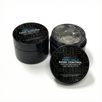 Two jars of PuffCuff Firm Hold Edge Control for All-Day Sleek Edges - 2 oz
