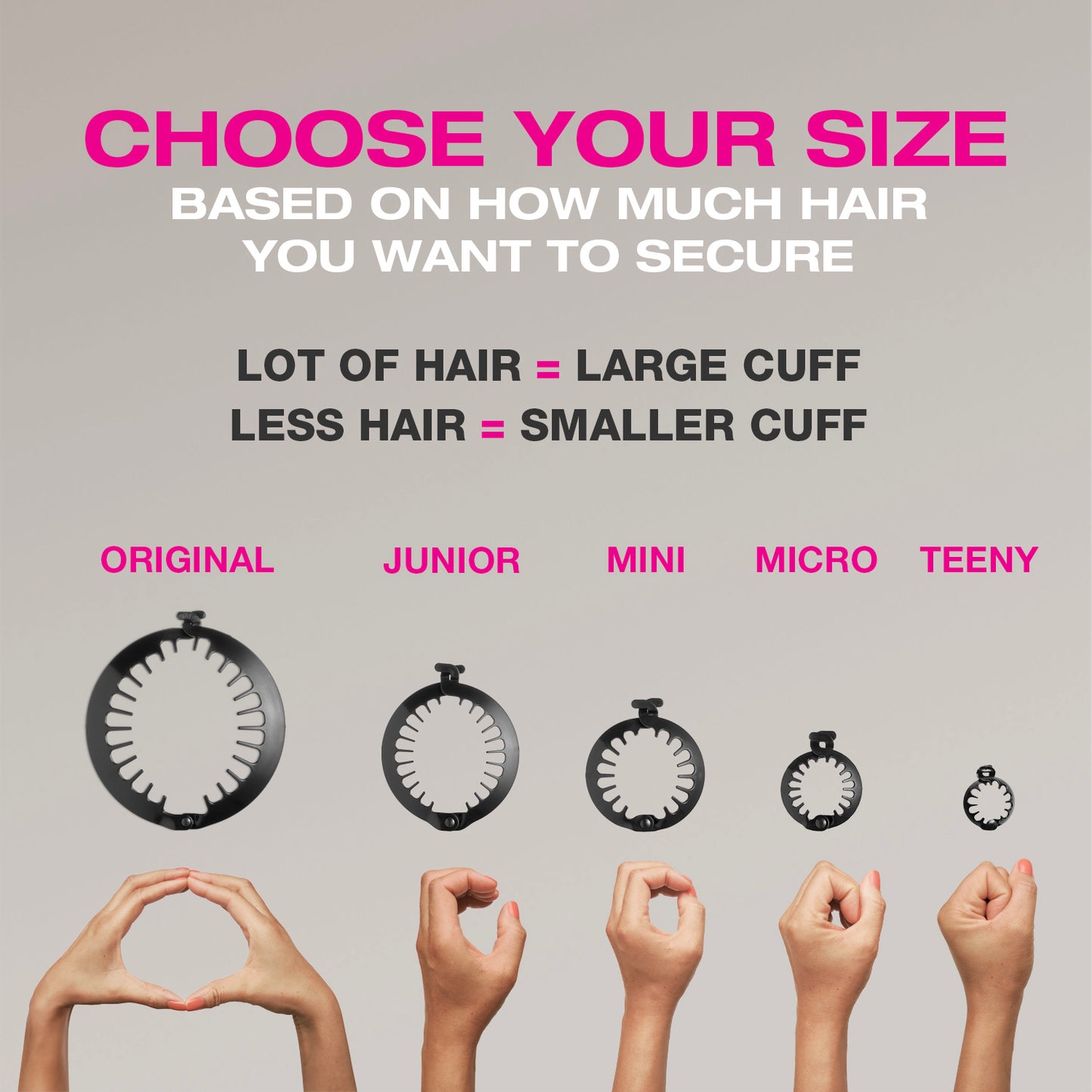 PuffCuff sizes