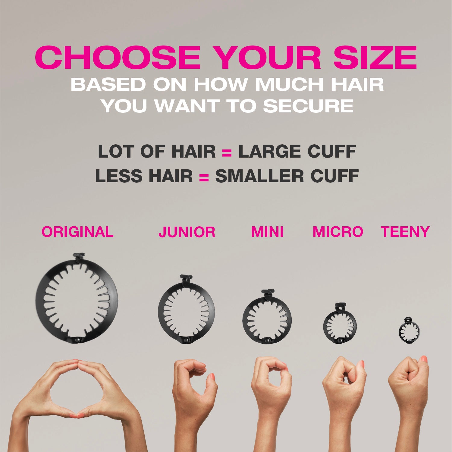 PuffCuff sizes