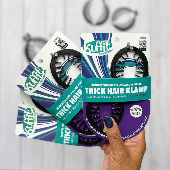 Kuffit™ MEDIUM Thick Hair Klamp - (2 PCS) For Curly, Thick & Textured Hair