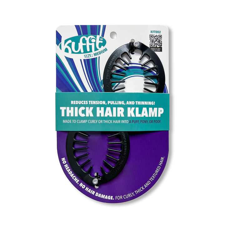 Kuffit™ MEDIUM Thick Hair Klamp - (2 PCS) For Curly, Thick & Textured Hair