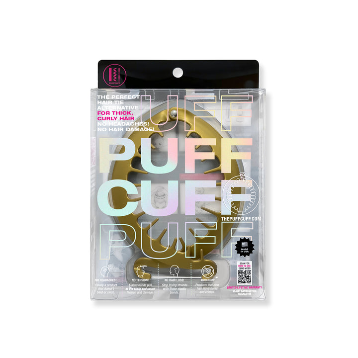 ORIGINAL PUFFCUFF RETAIL PACK - 5 INCH (1 PC) - Curl-Friendly, Tension-Free Hair Clamp