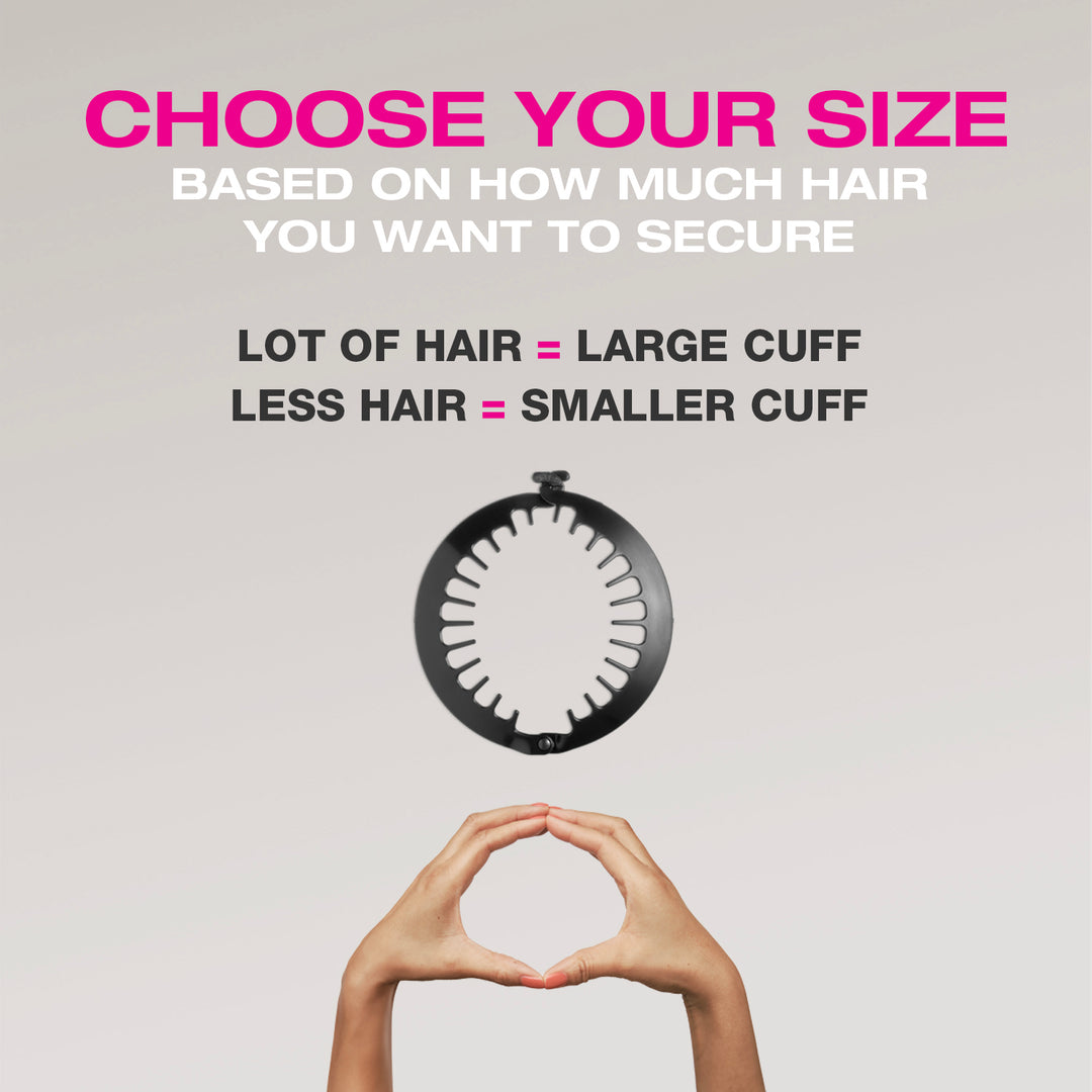 ORIGINAL PUFFCUFF RETAIL PACK - 5 INCH (1 PC) - Curl-Friendly, Tension-Free Hair Clamp