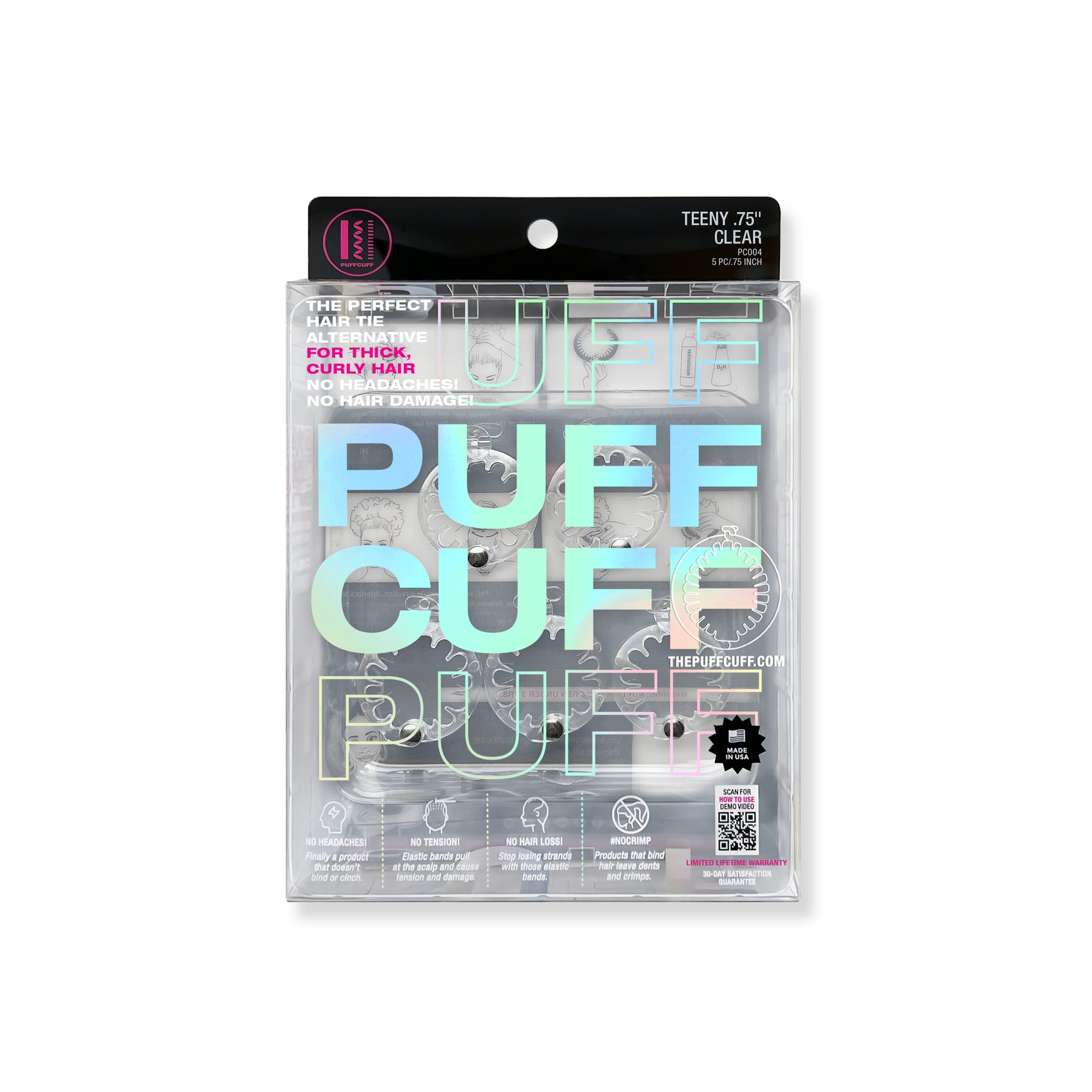 PuffCuff TEENY Multipack - 1.25 in Hair Clamps (5 PC)