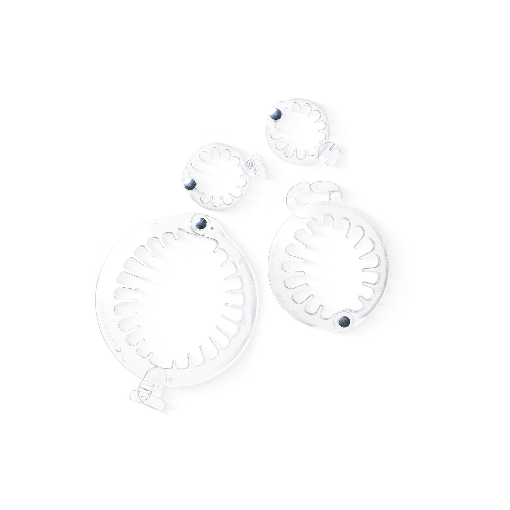 PuffCuff Clearly 4 Me! Set of 4 Hair Clamps