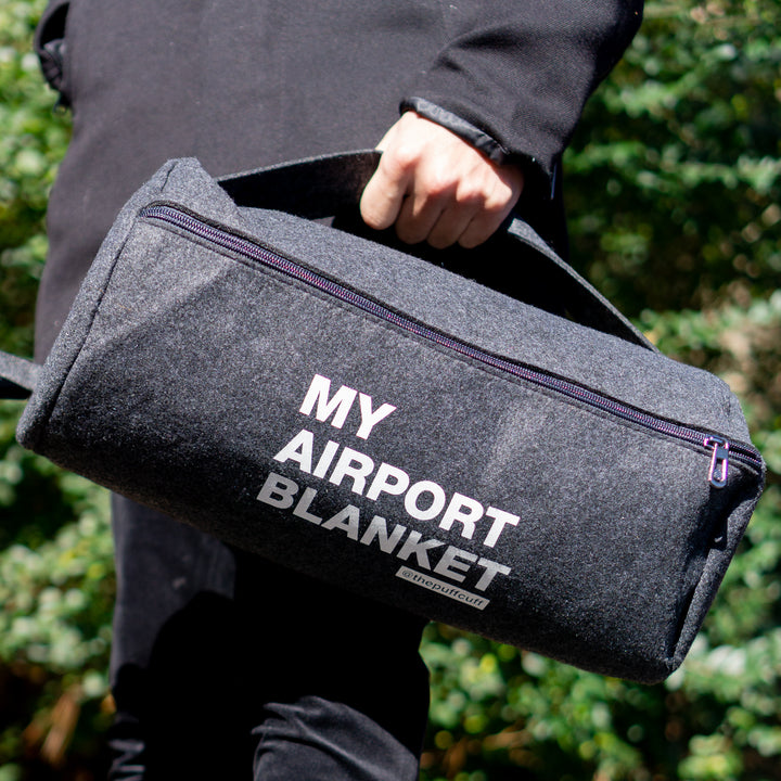 MY AIRPORT BLANKET with Travel Case by PuffCuff