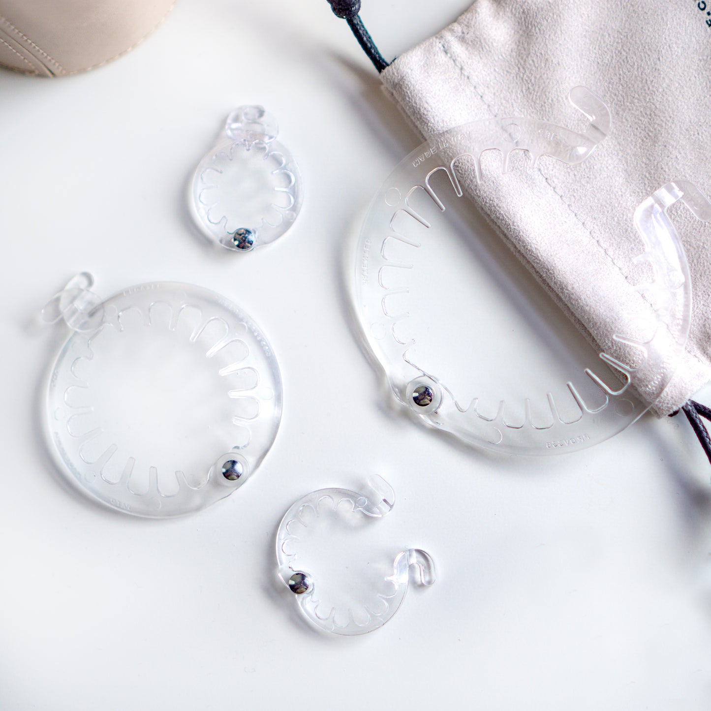 PuffCuff Clearly 4 Me! Set of 4 Hair Clamps