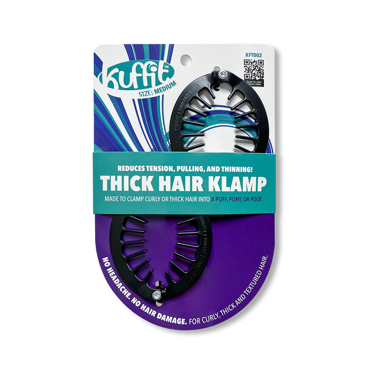 Kuffit™ MEDIUM Thick Hair Klamp - (2 PCS) For Curly, Thick & Textured Hair