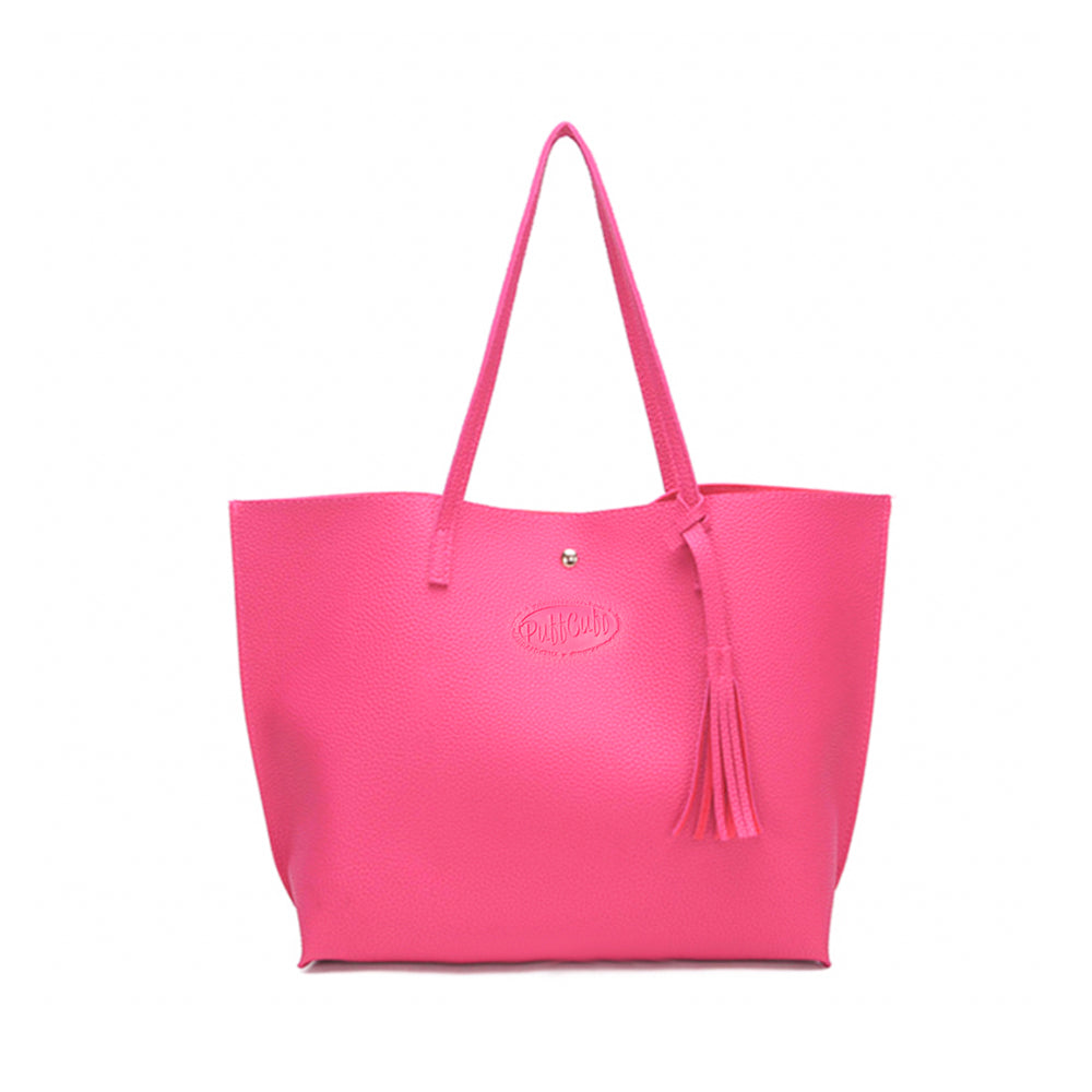 PuffCuff Yass Curl! Pink Tote Bag