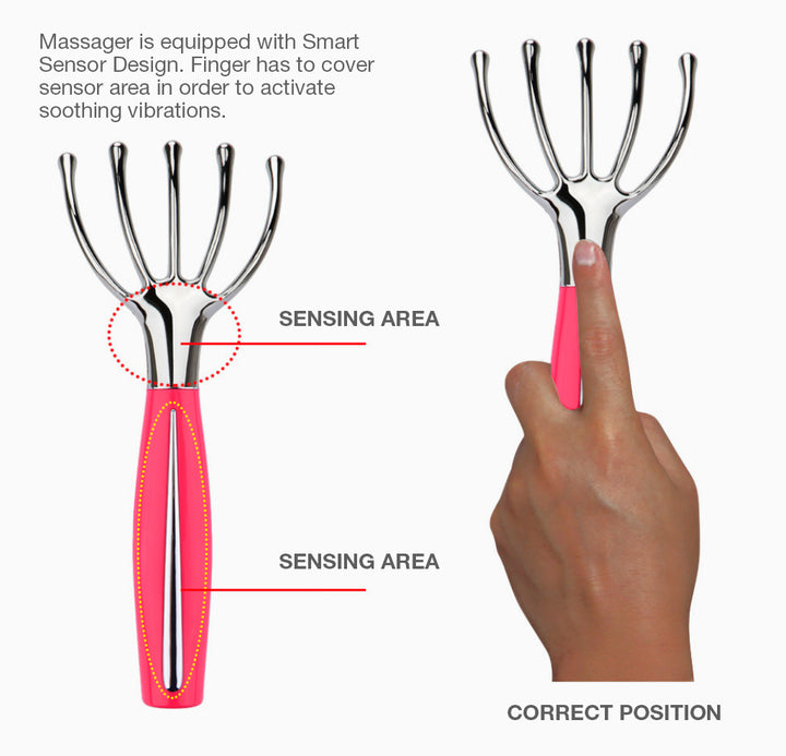 Sensitive Hair and Scalp Vibrating Claw Massager