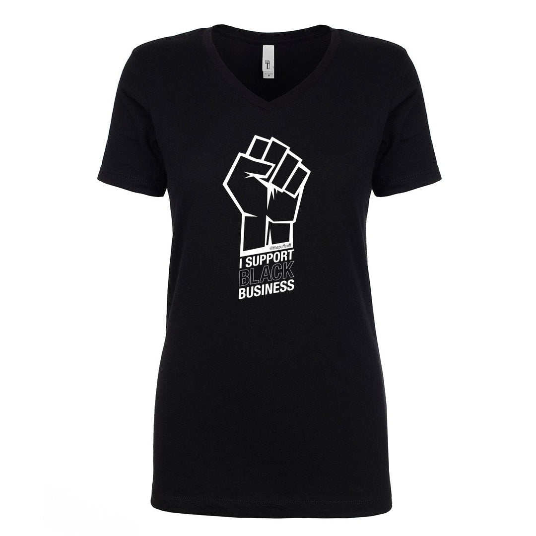 I SUPPORT BLACK BUSINESS WOMENS FITTED T-Shirt